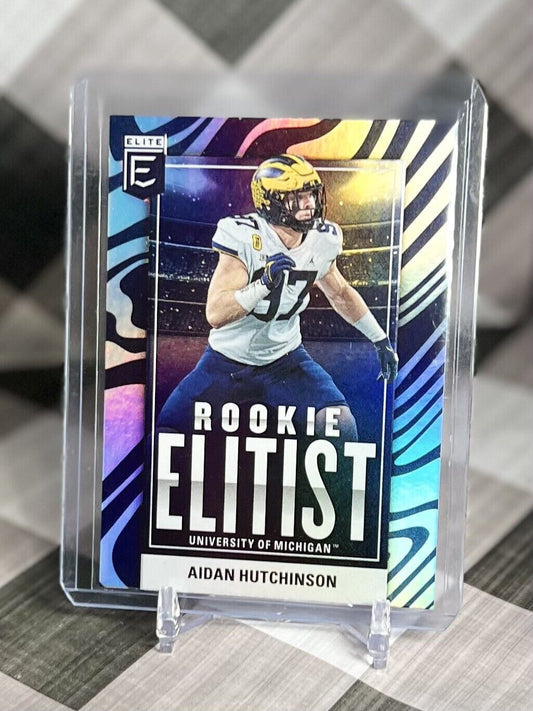 Aidan Hutchinson 2022 Panini Donruss Elite Rookie Elitist #RE-14 - Lions RC MICH