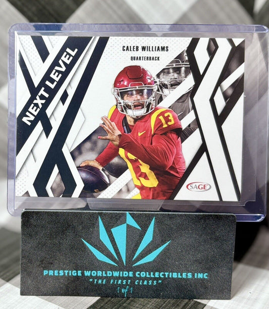 Caleb Williams 2024 SAGE High Series Next Level Black #88 USC & Chicago Bears RC