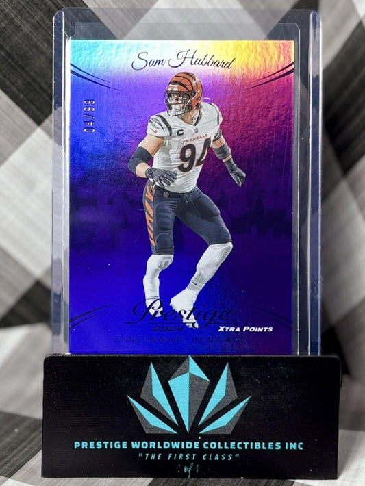 Sam Hubbard 2024 Panini Prestige Purple Xtra Points /399 #63 Cincinnati Bengals