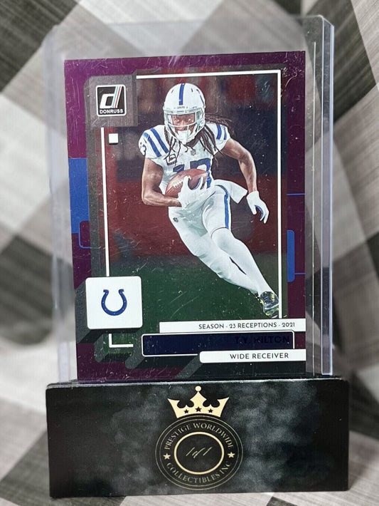 T.Y. Hilton 2022 Panini Donruss Purple Season Stat Line /23 #49 - IND Colts