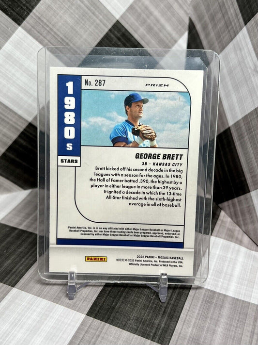 George Brett 2022 Mosaic MLB Green Mosaic 1980's Stars #287 - Kansas City Royals