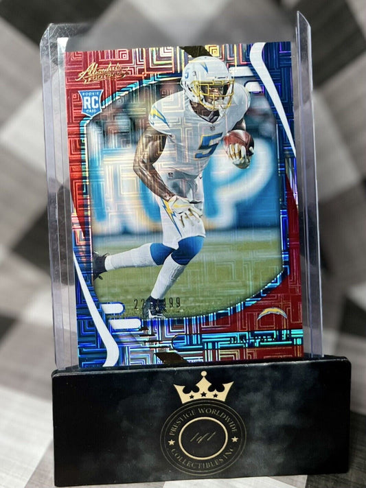 Josh Palmer 2021 Panini Absolute Rookies Red Squares Rookie /499 #124 Chargers