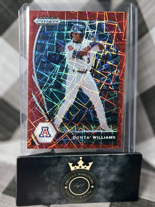 Donta' Williams 2021 Prizm Draft Picks Red Velocity Rookie #PDP106 UofA Orioles