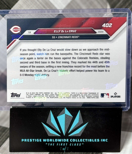Elly De La Cruz 2024 Now All Star Rookie SP #402 In Hand Cincinnati Reds SP