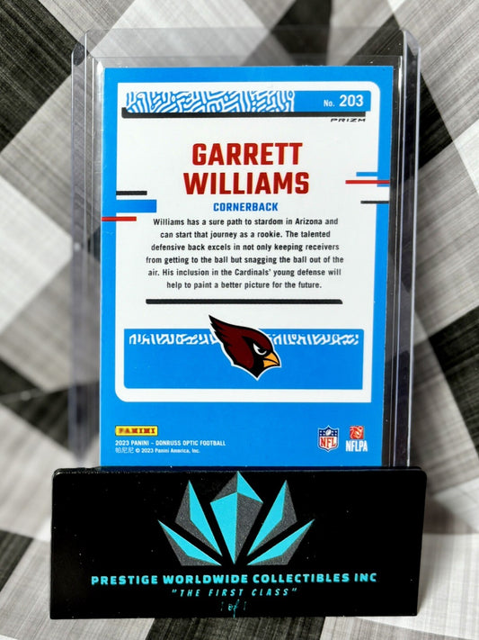 Garrett Williams 2023 Donruss Optic Rated Rookie Green Hyper #203 Cardinals RC