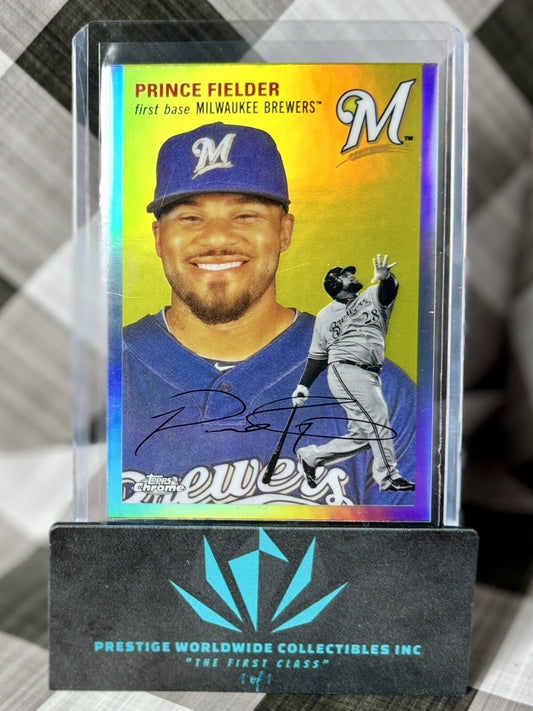 Prince Fielder 2023 Topps Chrome Platinum Refractor #476 Milwaukee Brewers
