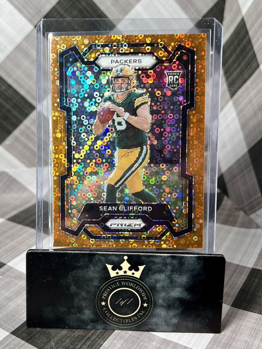 Sean Clifford 2023 Panini Prizm Orange Disco Rookie #338 Green Bay Packers RC