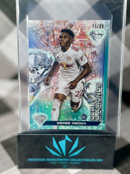 Serge Ngoma 2023 Topps Chrome MLS Derby Diamonds Rookie /99 #DD-8 New York RC