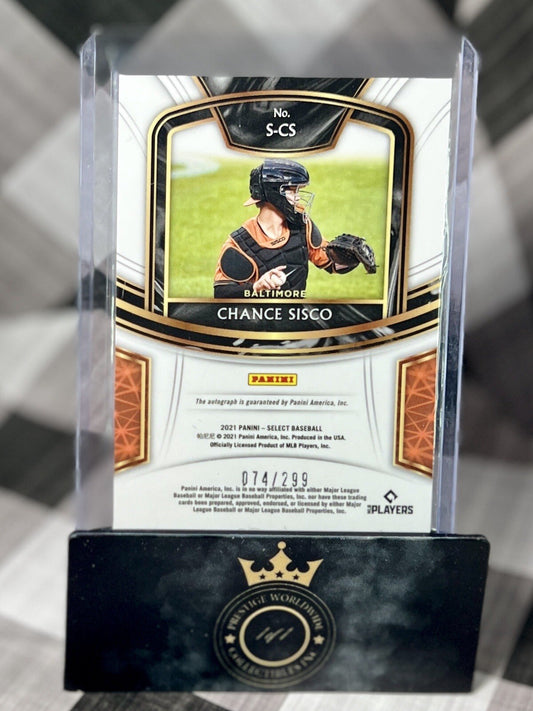 CHANCE SISCO 2021 PANINI SELECT SIGNATURES AUTO /299 #S-CS BAL Orioles