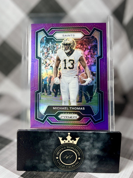 Michael Thomas 2023 Panini Prizm Purple Prizm /125 #216 New Orleans Saints SP