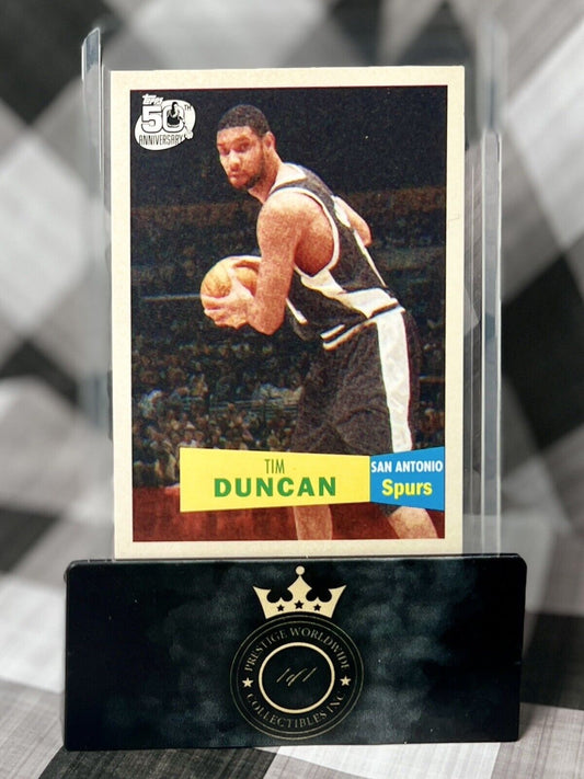 Tim Duncan 2007-2008 Topps 50th Anniversary #21 San Antonio Spurs Parallel