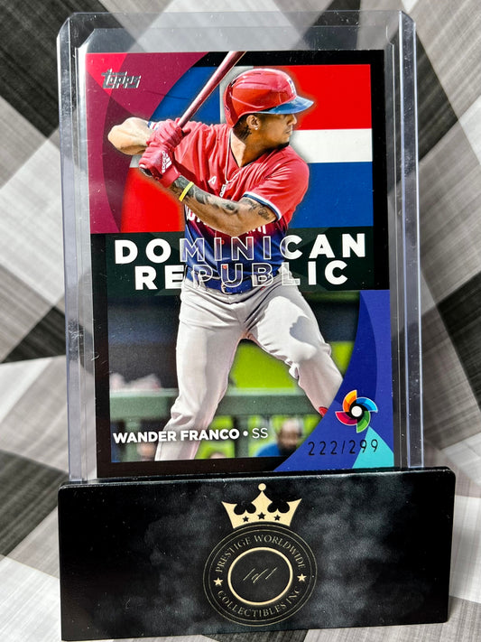 Wander Franco 2023 Topps Series 2 Black World Classic /299 #WBC-25