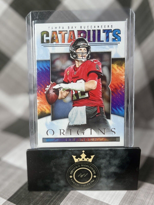 Tom Brady 2022 Panini Origins Catapults #CAT-3 Tampa Bay Buccaneers GOAT SP