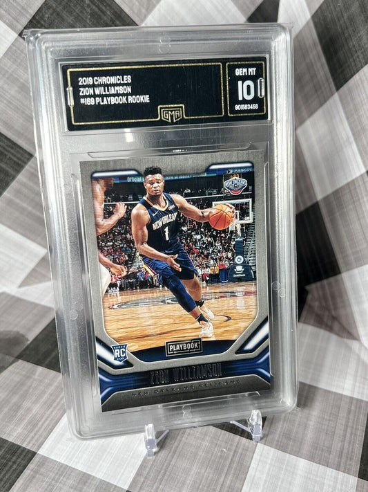 ZION WILLIAMSON 2019-20 Panini Chronicles Playbook Rookie #169 - Pelicans GMA 10