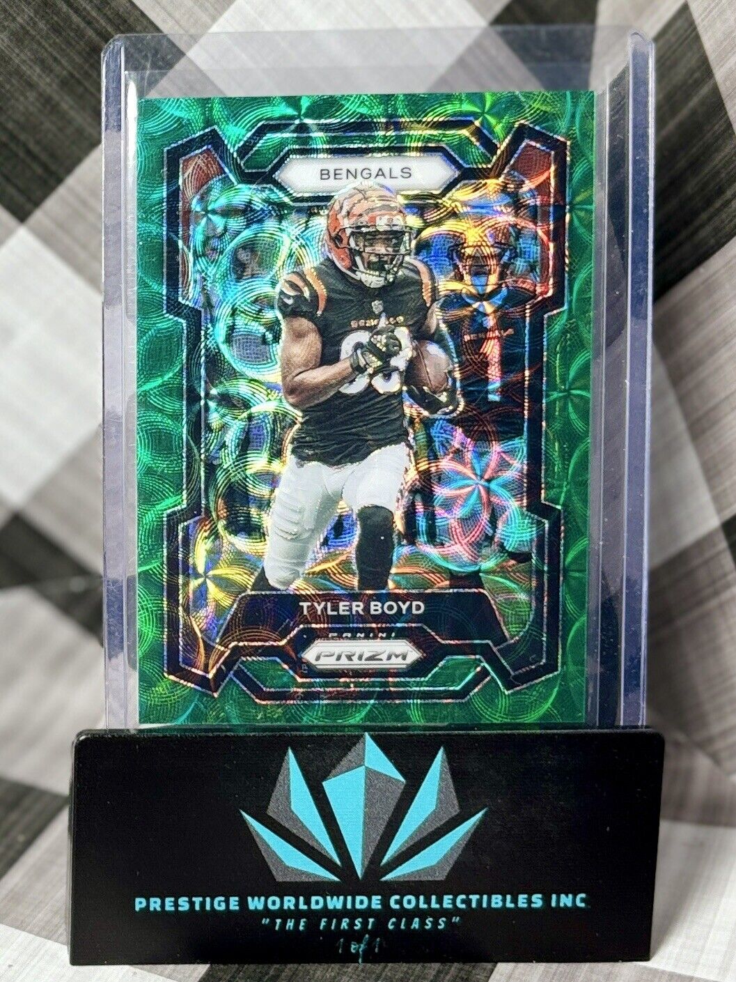 Tyler Boyd 2023 Prizm Green Scope /75 #63 Cincinnati Bengals SP