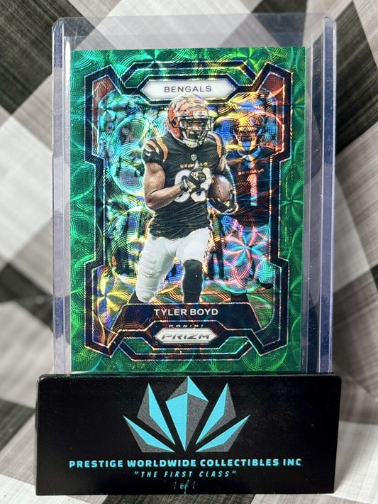 Tyler Boyd 2023 Prizm Green Scope /75 #63 Cincinnati Bengals SP