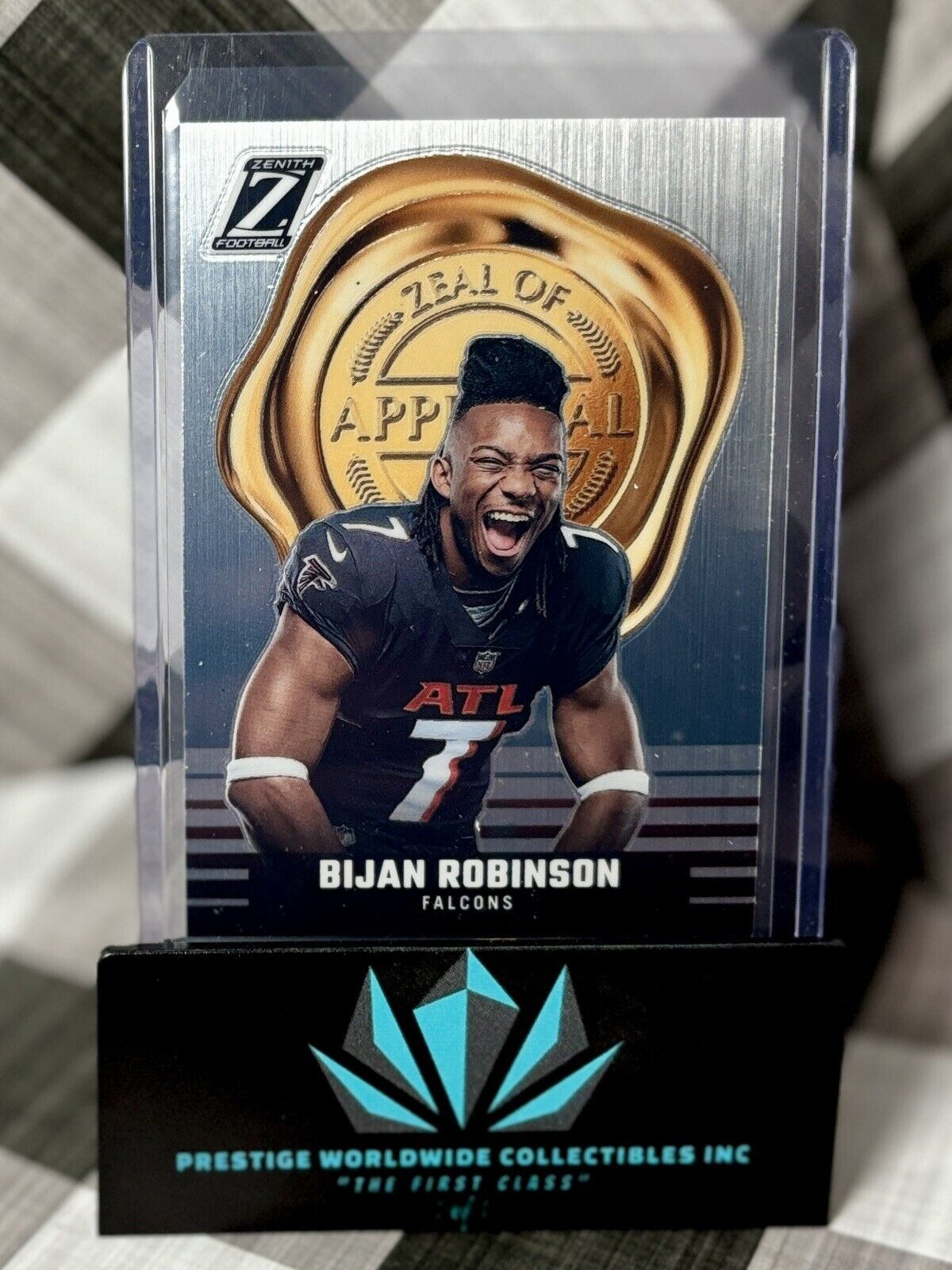 Bijan Robinson 2023 Panini Zenith Zeal of Approval Rookie #27 Atlanta Falcons RC