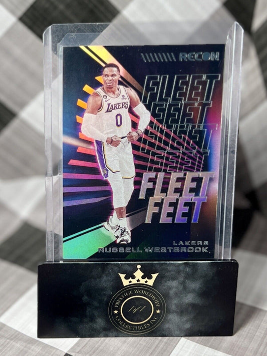 Russell Westbrook 2022-23 Recon Fleet Feet Holo Insert #5 Los Angeles Lakers