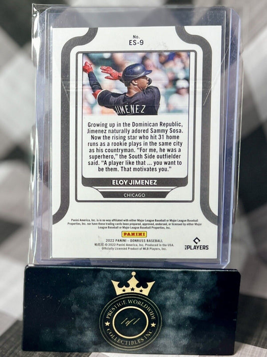 Eloy Jimenez 2022 Donruss Elite Series Vector /999 #ES-9 Chicago White Sox SP