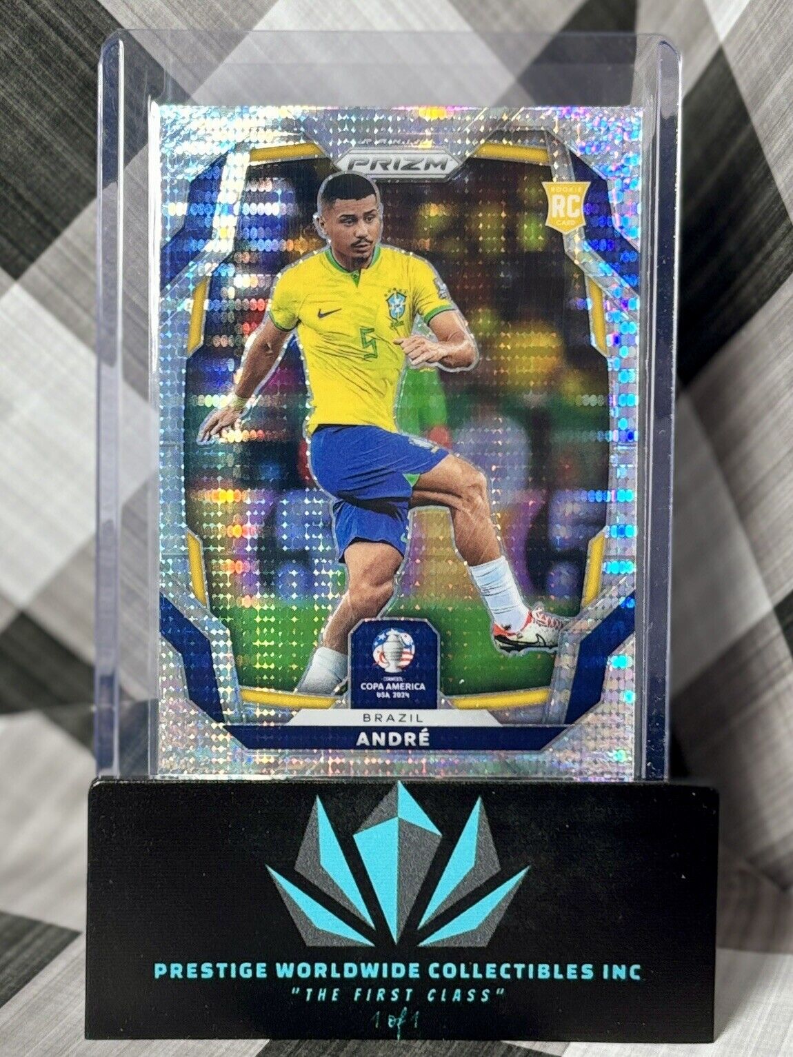 Andre 2023-24 Prizm Copa America Silver Pulsar Prizm Rookie #36 Brazil RC