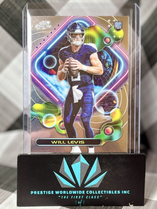 Will Levis 2023 Topps Composite Cosmic Chrome Refractor Rookie #254 Titans RC