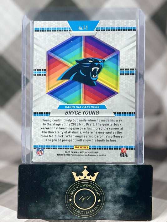 Bryce Young 2023 Mosaic Introductions Rookie #I-1 Carolina Panthers RC
