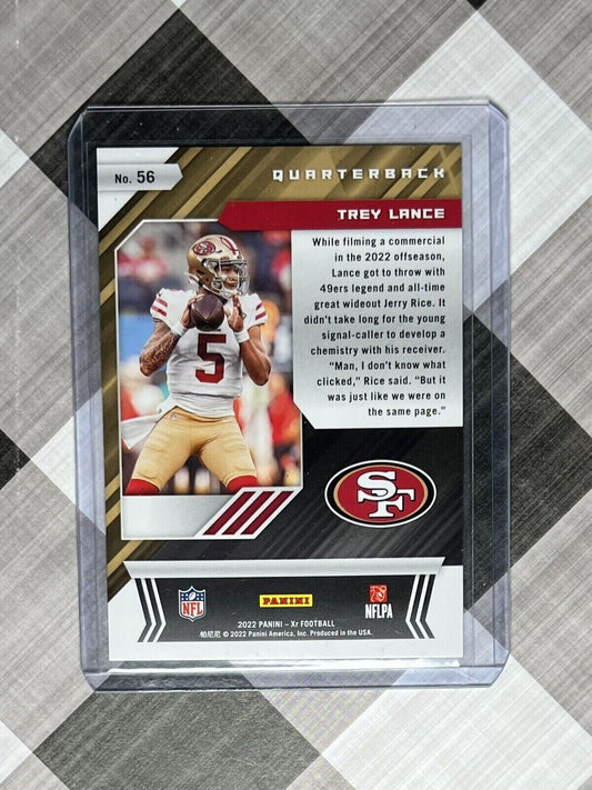 🔥📈2022 Panini XR #103 Trey Lance Red X #'d 235/249 San Francisco 49ers QB📈🔥