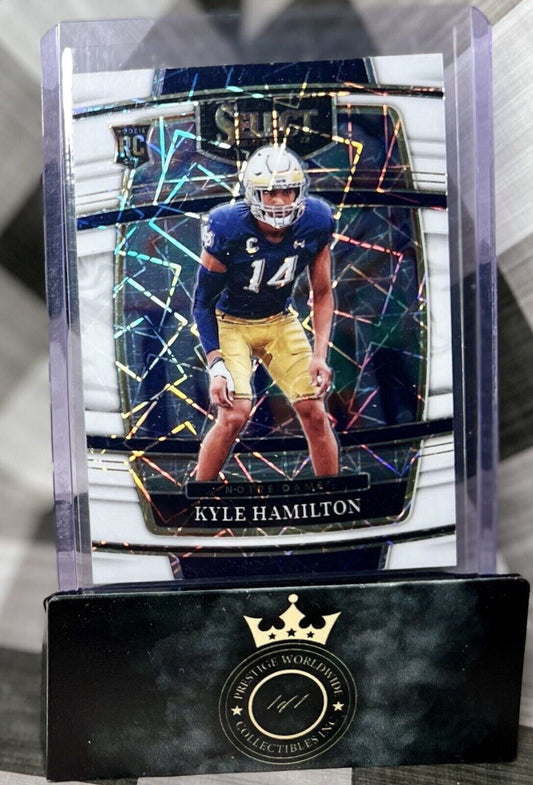 Kyle Hamilton 2022 Select Draft Picks Concourse White Lazer Prizm RC #21 Ravens