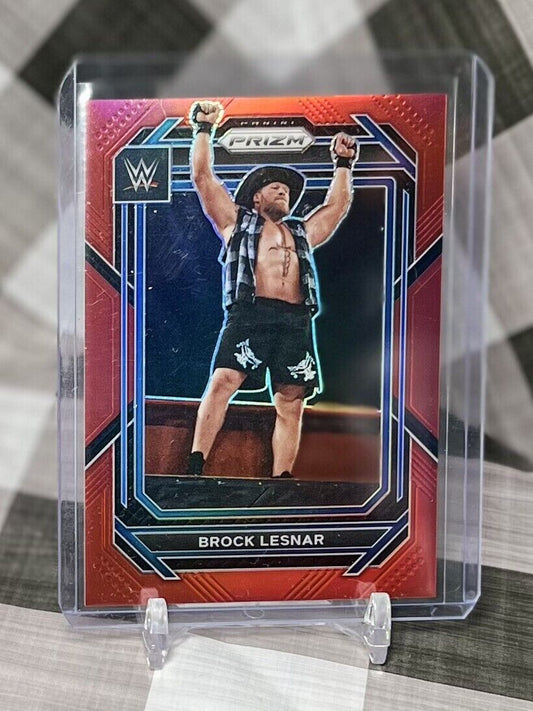 Brock Lesnar 2023 WWE Prizm Red /299 #151