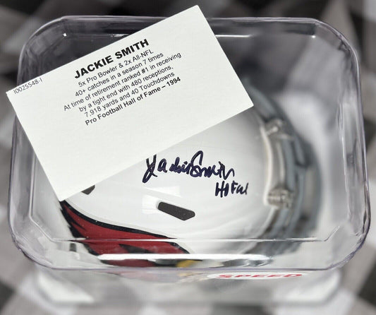 Jackie Smith HOF '94 Speed Mini-Helmet by Riddell - Arizona Cardinals HOF