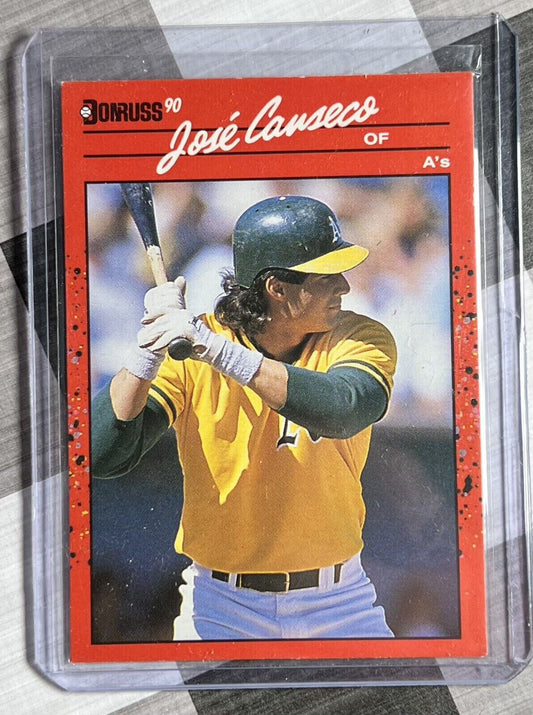 🔥⚾️  DONRUSS JOSE CANSECO # 125 OAKLAND A'S ERROR NO PERIOD AFTER INC ⚾️🔥