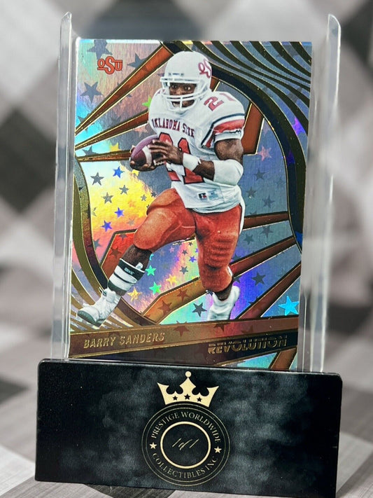 Barry Sanders 2023 Panini Chronicles Draft Revolution Astro #2 OSU & DET Lions
