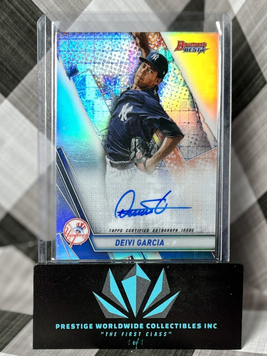Deivi Garcia 2019 Bowman's Best Refractor Rookie Auto #B19-DG NY Yankees RC