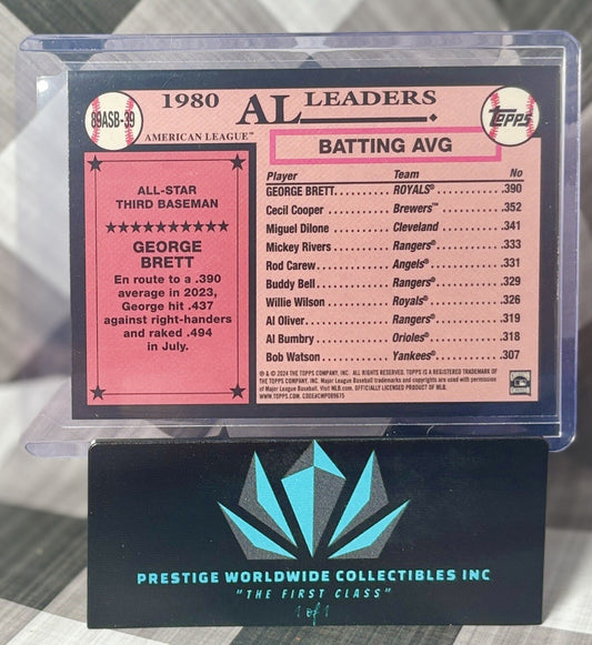 George Brett 2024 Topps Series 2 All-Star Silver Foil 1989 #89ASB-39 KC Royals