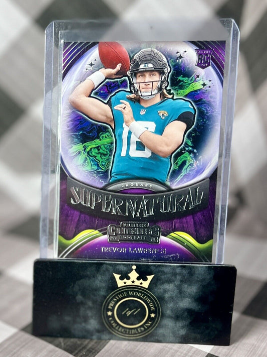 Trevor Lawrence 2021 Panini Contenders Supernatural Rookie #SN-TLR Jaguars RC