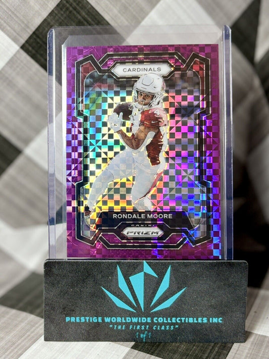 Rondale Moore 2023 Panini Prizm Football Purple Power Parallel /49 #7 Cardinals