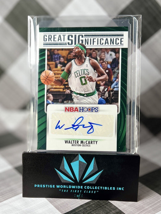 Walter McCarty 2023-24 Panini NBA Hoops Great Significance Auto #GS-WAM Celtics
