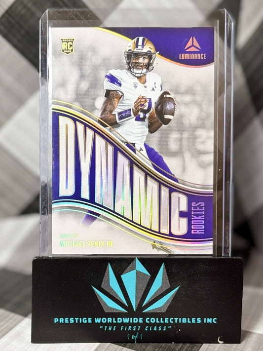Michael Penix Jr. 2024 Panini Luminance Dynamic Rookies #DR-MPJ Falcons RC