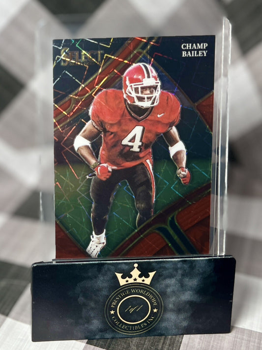 Champ Bailey 2023 Panini Select Draft Picks Field Level Red Lazer #182 Georgia