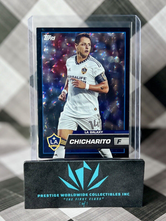 Chicharito 2023 Topps MLS Icy Black Foil #77 LA Galaxy SP