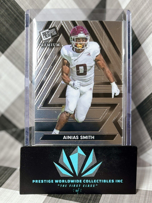 Ainias Smith 2024 Leaf Press Pass Premium Base Rookie #1 Philadelphia Eagles RC