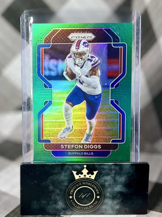 Stefon Diggs 2021 Panini Prizm Green Prizm #114 Buffalo Bills SP