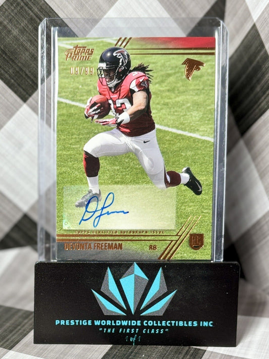 Devonta Freeman 2014 Topps Prime Copper Rookie Auto /99 #137 Atlanta Falcons RC