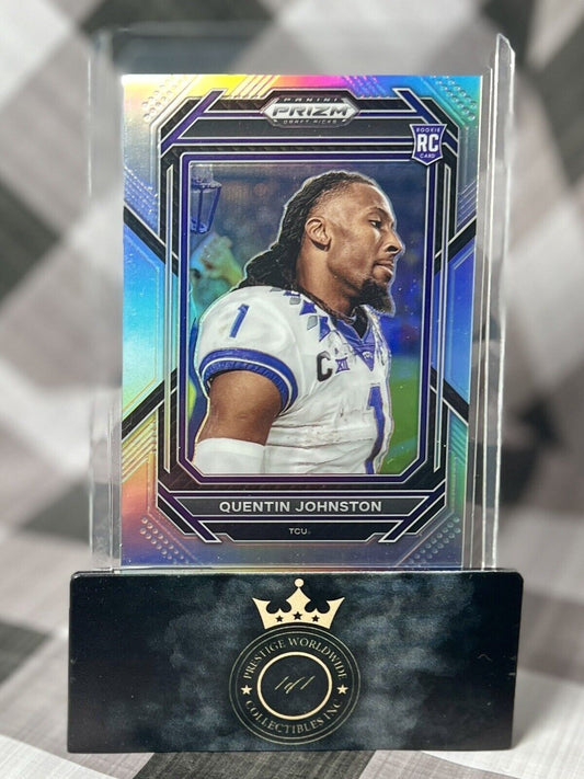 Quentin Johnston 2023 Prizm Draft Picks Image Variation Silver Rookie #138 LAC