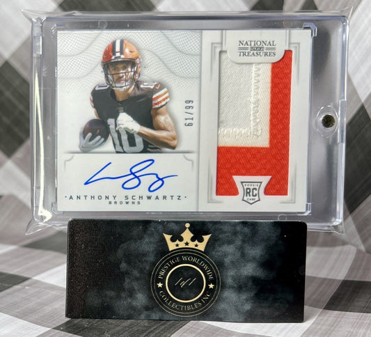 Anthony Schwartz 2021 Nat. Treasures Holo Gold RC Patch Auto 10/10 #CRS-AS CLEðŸŸ«