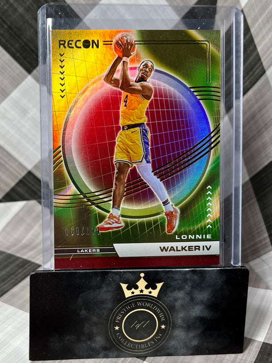 Lonnie Walker IV 2022-23 Recon Red /199 #181 Los Angeles Lakers