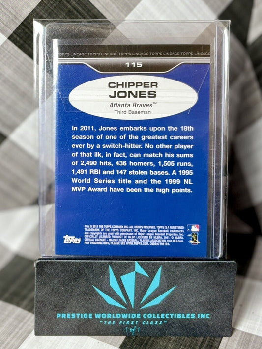 Chipper Jones 2011 Topps Lineage Diamond Anniversary Holo Foil #115 ATL Braves