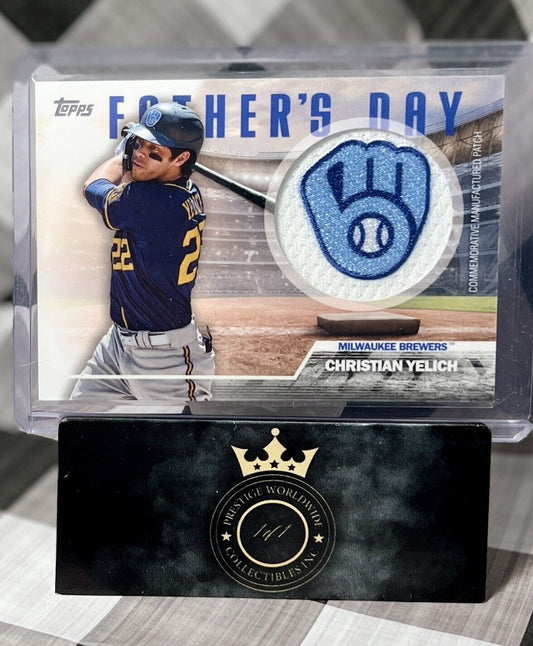 Christian Yelich 2023 Topps Series 2 Father's Day Team Patch #FD-CY MIL BREWERS