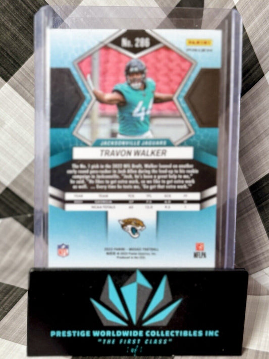 Travon Walker 2022 Panini Mosaic Genesis Prizm Rookie Case Hit #286 Jaguars RC