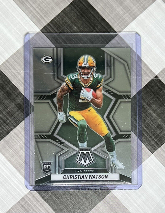 🧀🔥Christian Watson 2022 Panini Mosaic NFL Debut Base RC Packers Rookie #281🧀